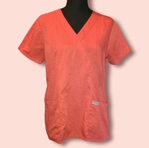 Grey's Anatomy Papaya Scrub Top Women's Small